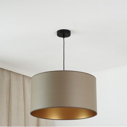 Brilagi - Candelabru suspendat pe cablu OREGON ROLLER VEGE 1xE27/15W/230V diam. 45 cm gri