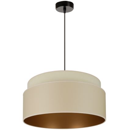 Brilagi - Candelabru suspendat pe cablu OREGON VEGE 1xE27/15W/230V diam. 45 cm bej