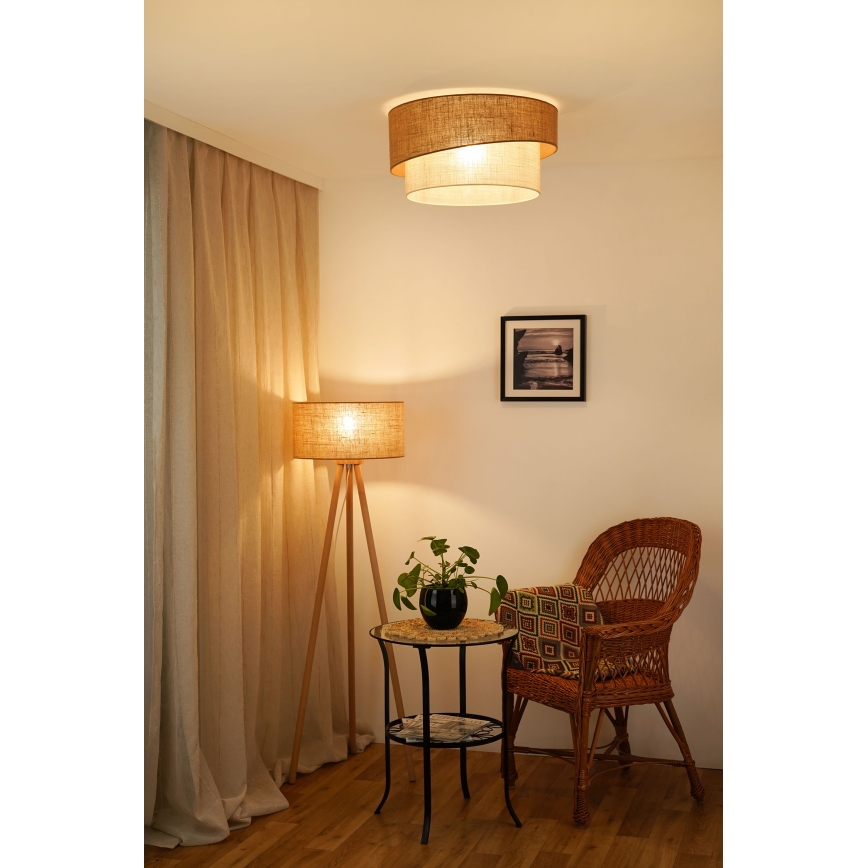 Brilagi - Lustr de tavan SHINE 1xE27/15W/230V diametru 50 cm bej/crem