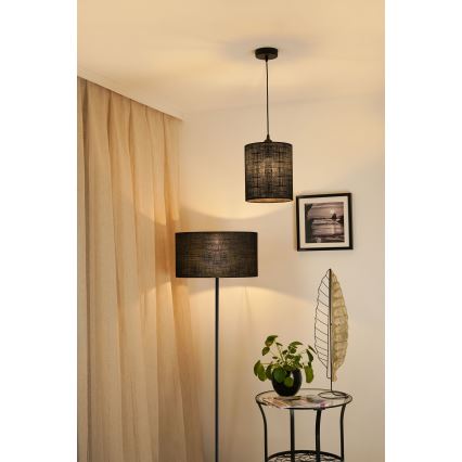 Brilagi - Candelabru suspendat pe cablu TUBES 1xE27/15W/230V diam. 20 cm negru