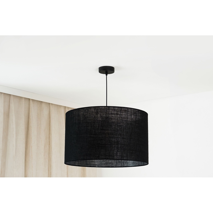 Brilagi - Candelabru suspendat pe cablu TUBES ROLLER 1xE27/15W/230V diametru 50 cm negru