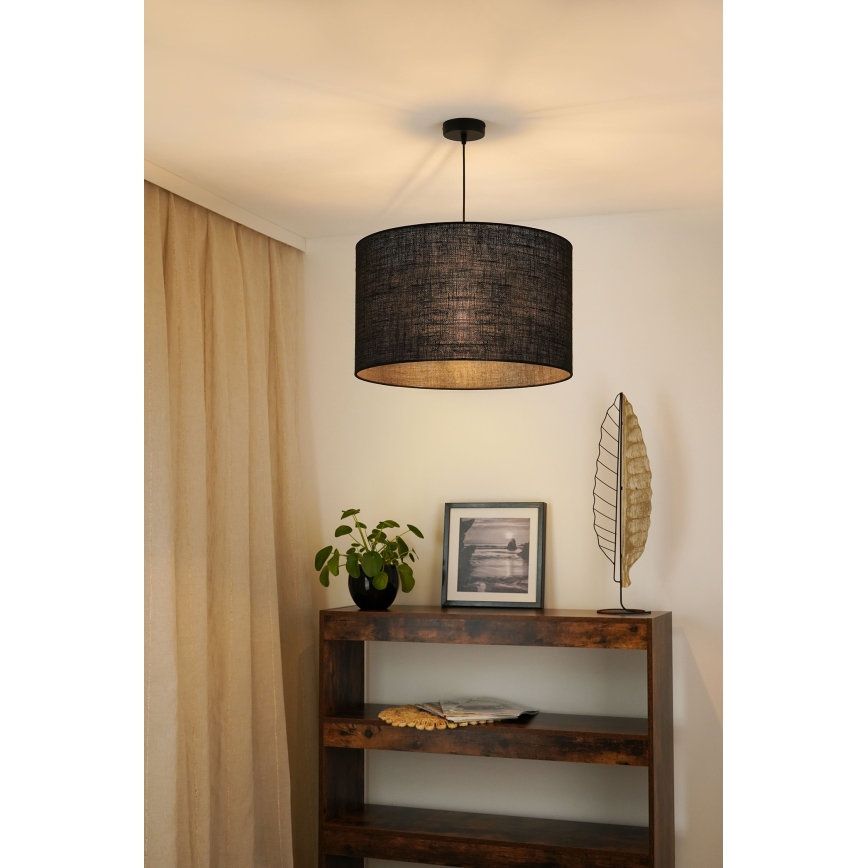 Brilagi - Candelabru suspendat pe cablu TUBES ROLLER 1xE27/15W/230V diametru 50 cm negru