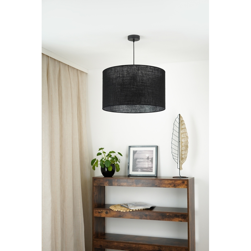 Brilagi - Candelabru suspendat pe cablu TUBES ROLLER 1xE27/15W/230V diametru 50 cm negru