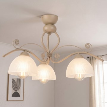Brilagi - Lustră aplicată ANTICO MODERN 3xE27/60W/230V, bej