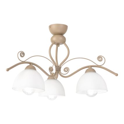 Brilagi - Lustră aplicată ANTICO MODERN 3xE27/60W/230V, bej