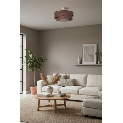 Brilagi - Lustră aplicată ARROW, 1 x E27, 60 W, 230 V, Ø 45 cm, maro