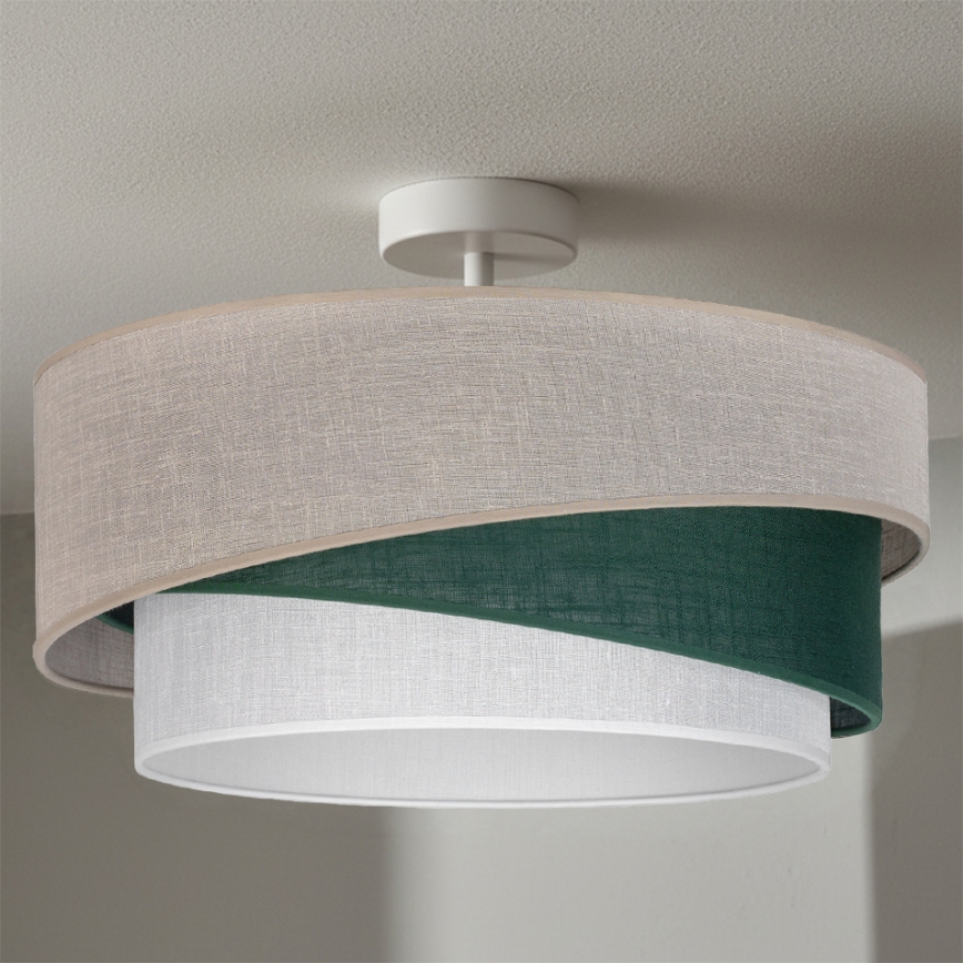 Brilagi - Lustră aplicată ARROW, 1x E27/60W/230V, Ø 45 cm, bej/verde/alb