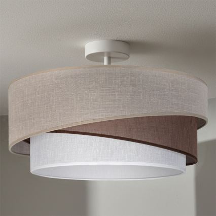 Brilagi - Lustră aplicată ARROW 1xE27/60W/230V Ø 45 cm bej/maro/alb