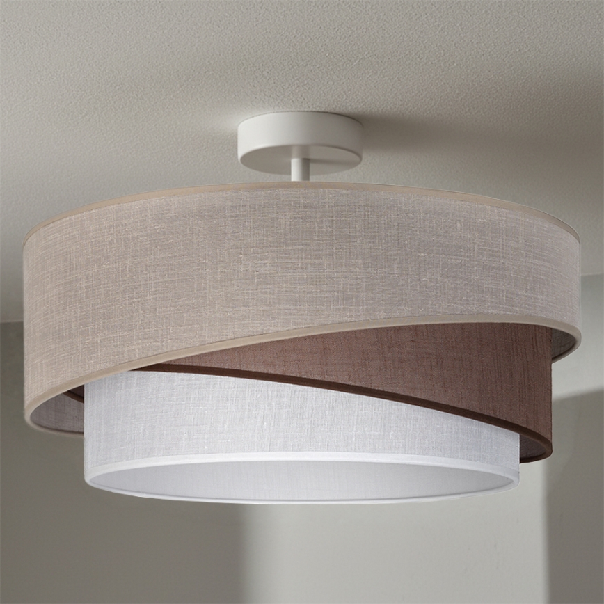 Brilagi - Lustră aplicată ARROW 1xE27/60W/230V Ø 45 cm bej/maro/alb