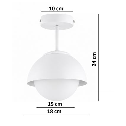BRILAGI - Lustră aplicată COSMO 1xE27/60W/230V albă/aurie