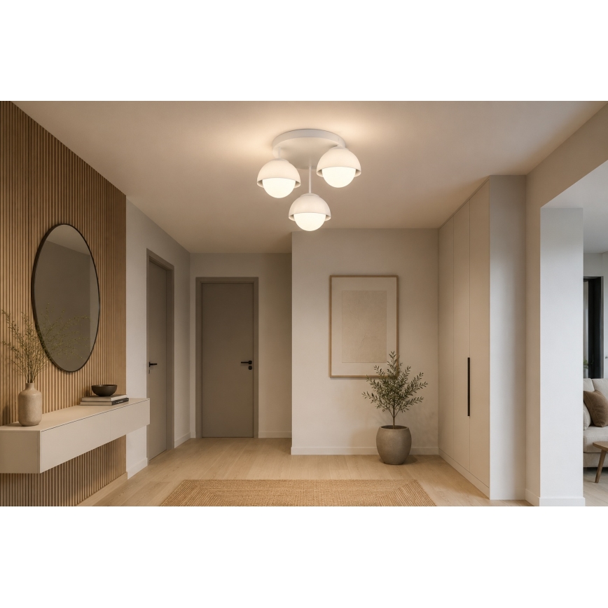 BRILAGI - Lustră aplicată COSMO 3xE27/60W/230V alb/auriu