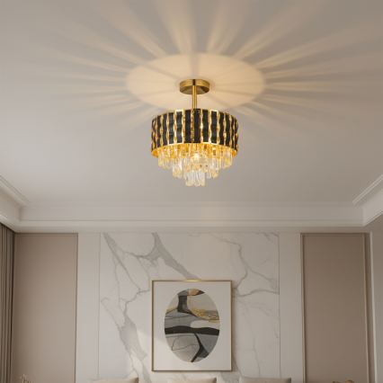 Brilagi - Lustră aplicată CRISTAL, 5 x E14, 40 W, 230 V, Ø 38 cm