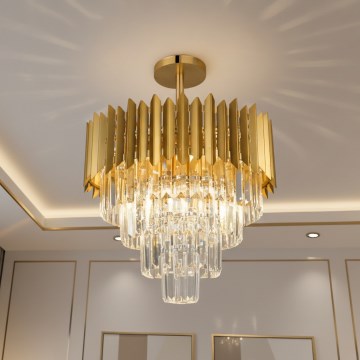 Brilagi - Lustră aplicată CRISTAL 5xE14/40W/230V Ø 43 cm