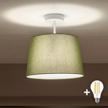 Brilagi - Lustră aplicată cu LED CERIA 1xE27/60W/230V Ø 30 cm alb/verde