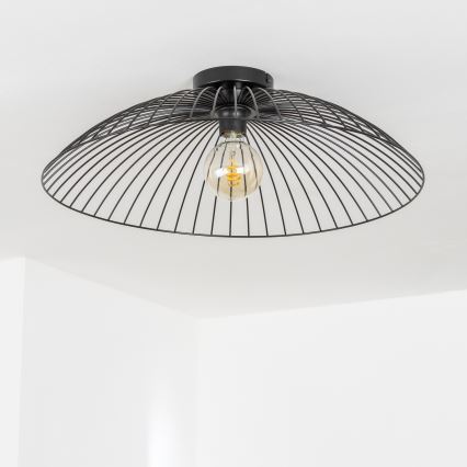 Brilagi - Lustră aplicată cu LED CERIA WIRE 1xE27/40W/230V, diametru 60 cm, neagră