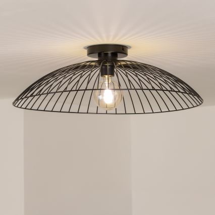 Brilagi - Lustră aplicată cu LED CERIA WIRE 1xE27/40W/230V, diametru 60 cm, neagră