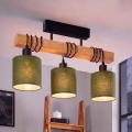 Brilagi - Lustră aplicată de tavan NUBILA 3xE27/60W/230V pin/verde