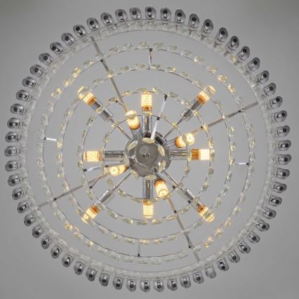 BRILAGI - Lustră aplicată ECLIPSE 12xE14/10W/230V, diametru 78 cm, argintie