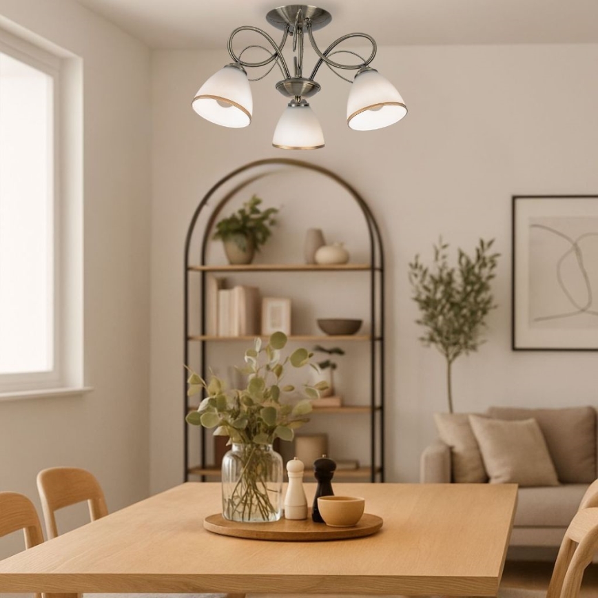 Brilagi - Lustră aplicată FRED 3xE27/60W/230V Ø 59 cm bronz