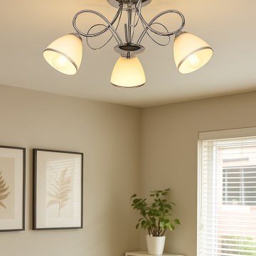 Brilagi - Lustră aplicată FRED 3xE27/60W/230V, Ø 59 cm, crom lucios