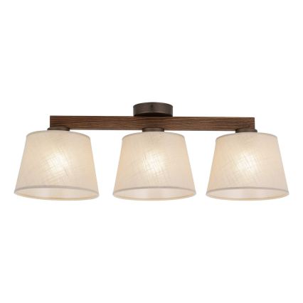 Brilagi - Lustră aplicată LATTE 3xE27/15W/230V pin/bej