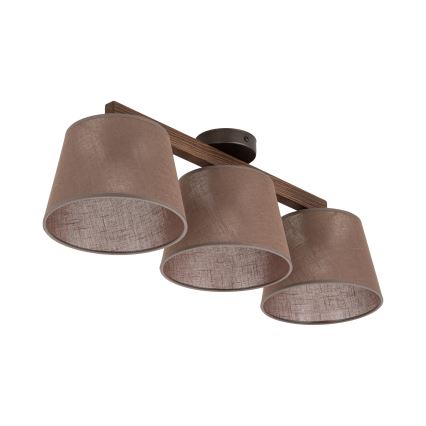 Brilagi - Lustră aplicată LATTE 3xE27/15W/230V pin/maro