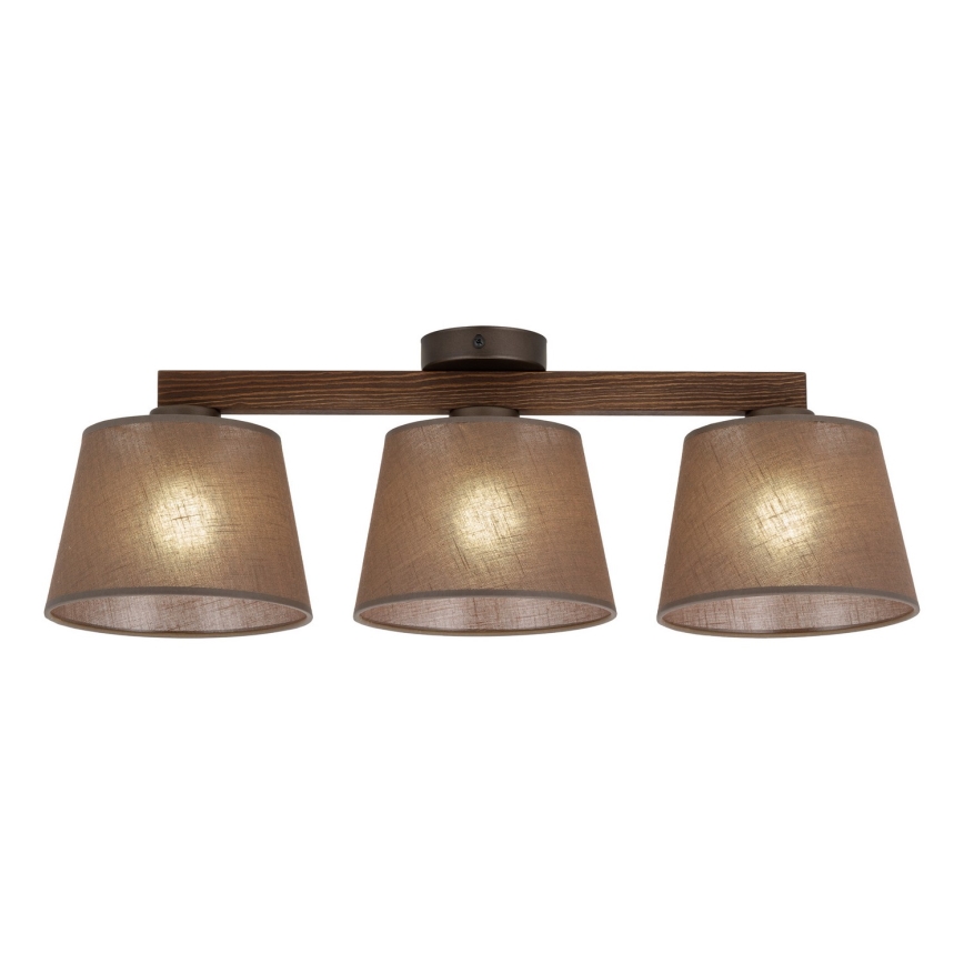 Brilagi - Lustră aplicată LATTE 3xE27/15W/230V pin/maro