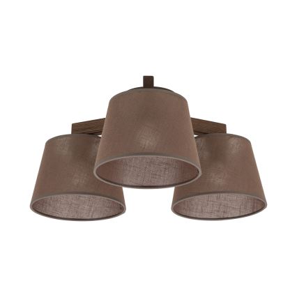 Brilagi - Lustră aplicată LATTE 3xE27/15W/230V pin/maro