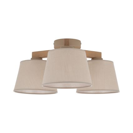 Brilagi - Lustră aplicată LATTE SABIA 3xE27/15W/230V pin/bej