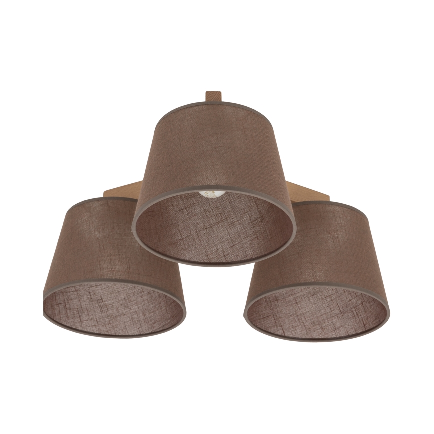 Brilagi - Lustră aplicată LATTE SABIA 3xE27/15W/230V pin/maro