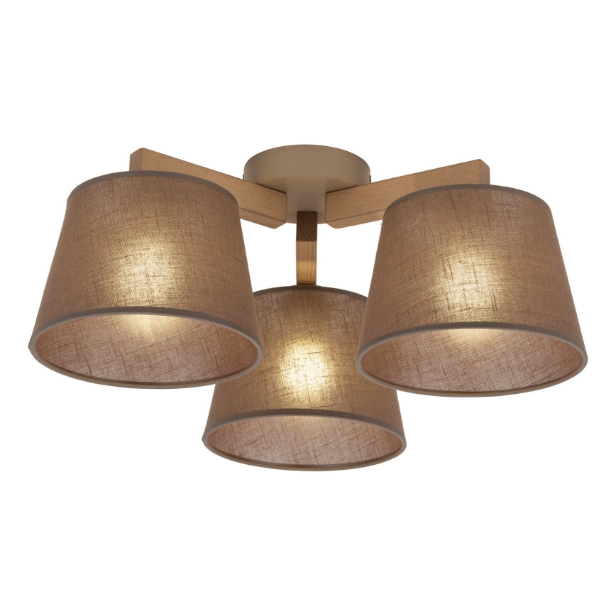 Brilagi - Lustră aplicată LATTE SABIA 3xE27/15W/230V pin/maro