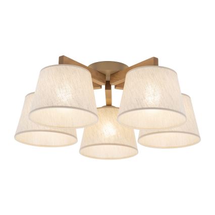 Brilagi - Lustră aplicată LATTE SABIA 5xE27/15W/230V pin/crem