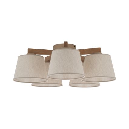 Brilagi - Lustră aplicată LATTE SABIA 5xE27/15W/230V pin/crem