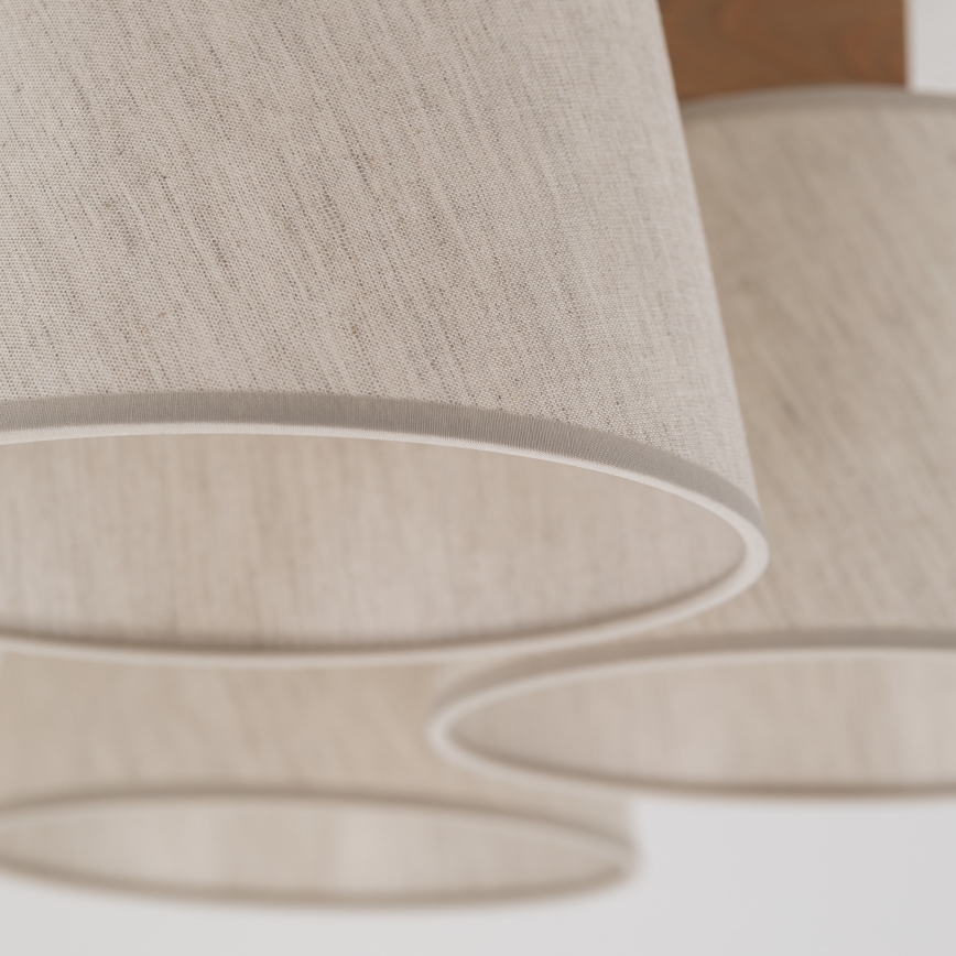 Brilagi - Lustră aplicată LATTE SABIA 5xE27/15W/230V pin/crem