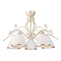 Brilagi - Lustră aplicată LED ANTICO 5xE27/60W/230V 3000K patină albă