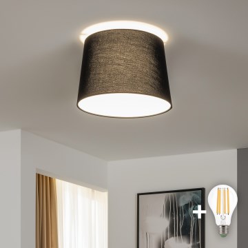 Brilagi - Lustră aplicată LED CERIA, 1xE27/40W/230V, Ø 30 cm, negru