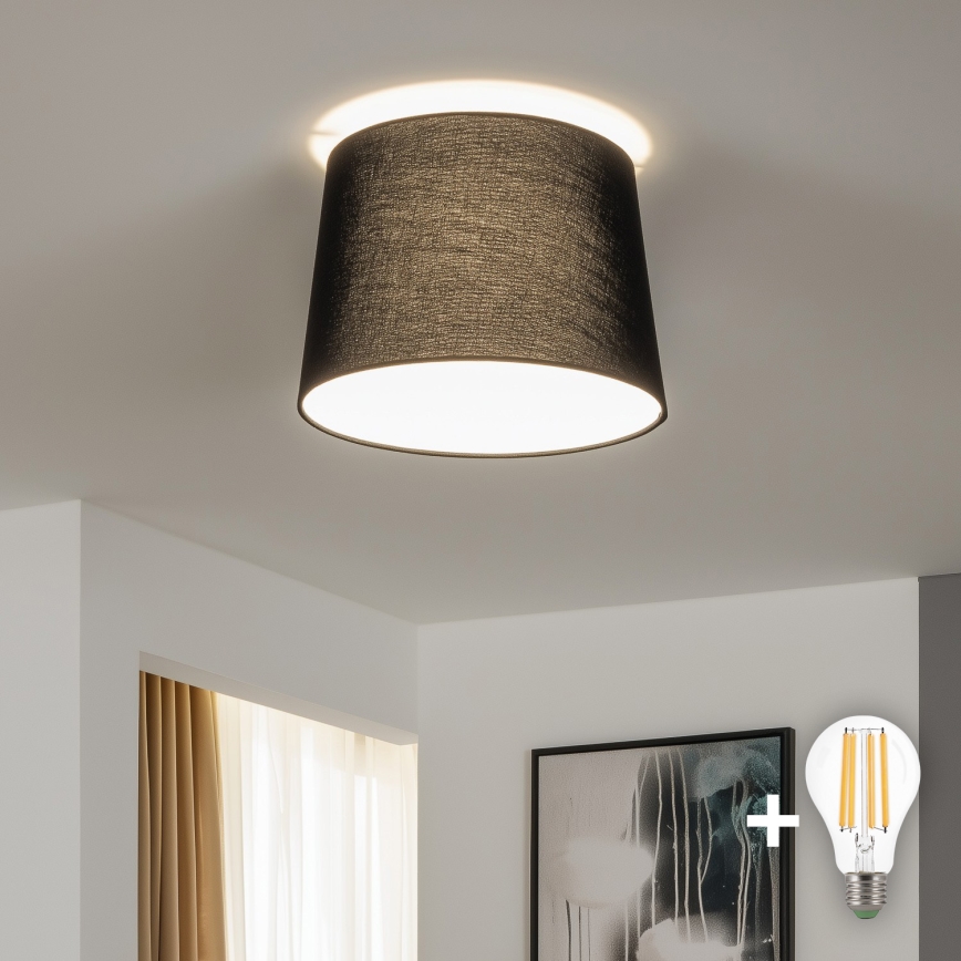 Brilagi - Lustră aplicată LED CERIA, 1xE27/40W/230V, Ø 30 cm, negru