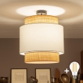 Brilagi - Lustră aplicată LED CERIA 1xE27/60W/230V ø 40 cm negru/bej/alb