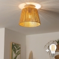 BRILAGI - Lustră aplicată LED CERIA BOHO, 1xE27/40W/230V, Ø 28 cm, maro/stejar
