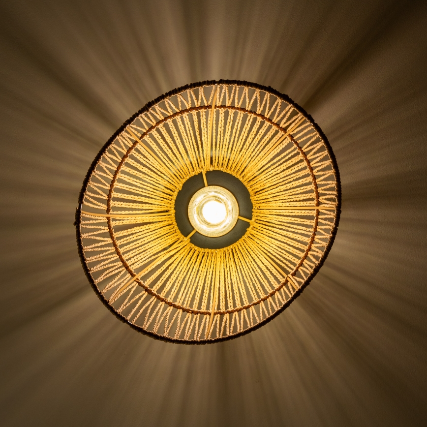 Brilagi - Lustra aplicată LED CERIA BOHO, 1xE27/40W/230V, Ø 30 cm, maro