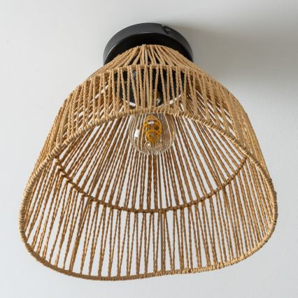 Brilagi - Lustra aplicată LED CERIA BOHO, 1xE27/40W/230V, Ø 30 cm, maro