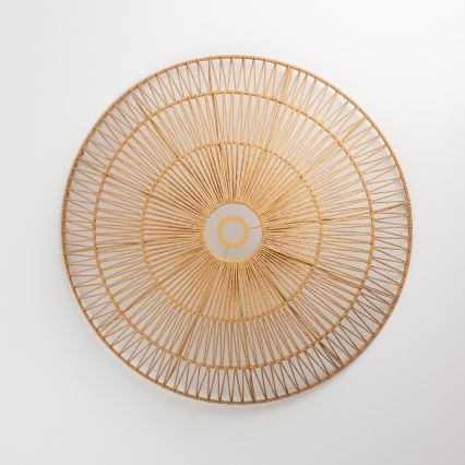 Brilagi - Lustră aplicată LED CERIA BOHO 1xE27/40W/230V Ø 70 cm maro/stejar