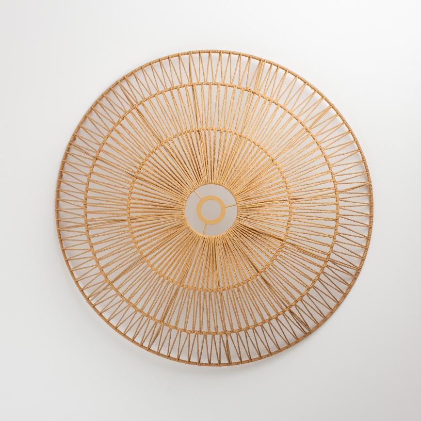 Brilagi - Lustră aplicată LED CERIA BOHO 1xE27/40W/230V Ø 70 cm maro/stejar