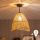 Brilagi - Lustră aplicată LED CERIA BOHO 1xE27/60W/230V, Ø 30 cm, negru/maro