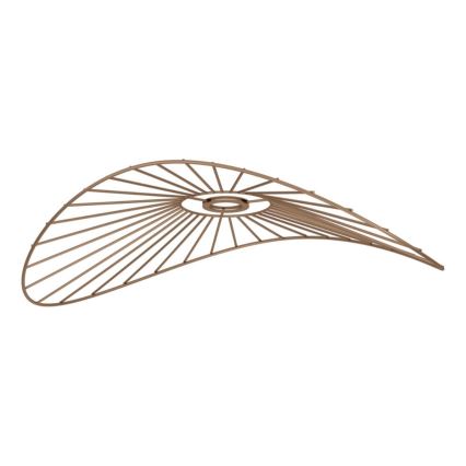 Brilagi - Lustră aplicată LED CERIA WIRE, 1xE27/40W/230V, 40x56 cm, bronz/stejar