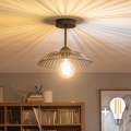 BRILAGI - Lustră aplicată LED CERIA WIRE 1xE27/60W/230V Ø 26 cm neagră