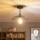 Brilagi - Lustră aplicată LED CERIA WIRE 1xE27/60W/230V Ø 26 cm neagră