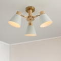 BRILAGI - Lustră aplicată LUND WOOD 3xE27/40W/230V Ø 50 cm, lemn