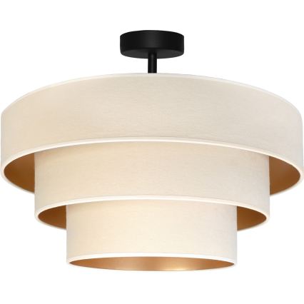 Brilagi - Lustră aplicată LUNETA 1xE27/60W/230V Ø 40 cm crem/auriu