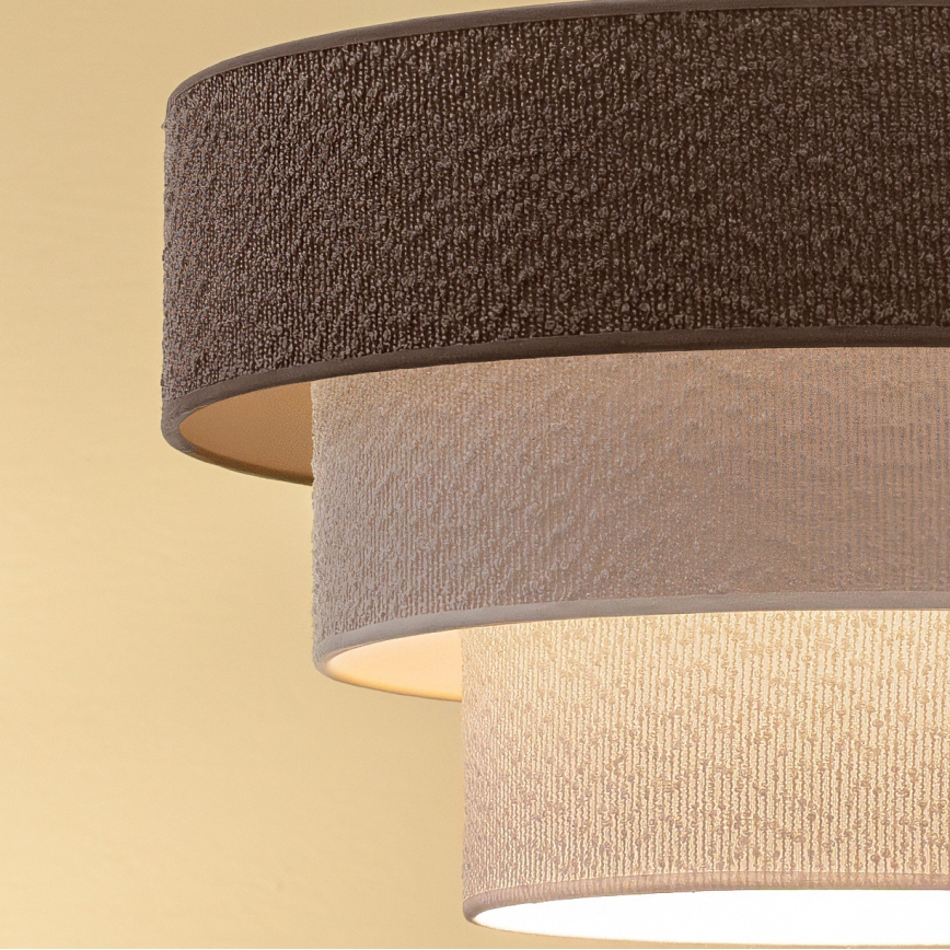 Brilagi - Lustră aplicată LUNETA 1xE27/60W/230V Ø 40 cm gri/crem/alb